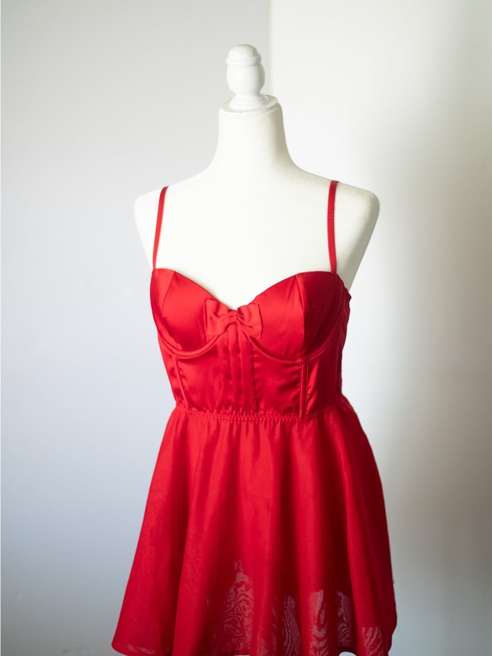 Victoria's Secret Red Spaghetti-Strap Mini Dress